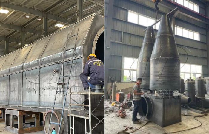 Пиролизная установка для производства биоугля