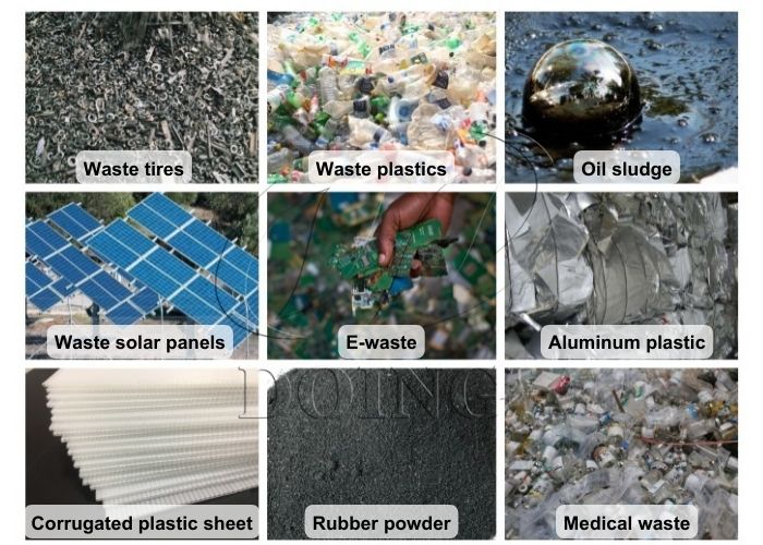 Сырье для пиролизного оборудования Пиролизный завод DOING